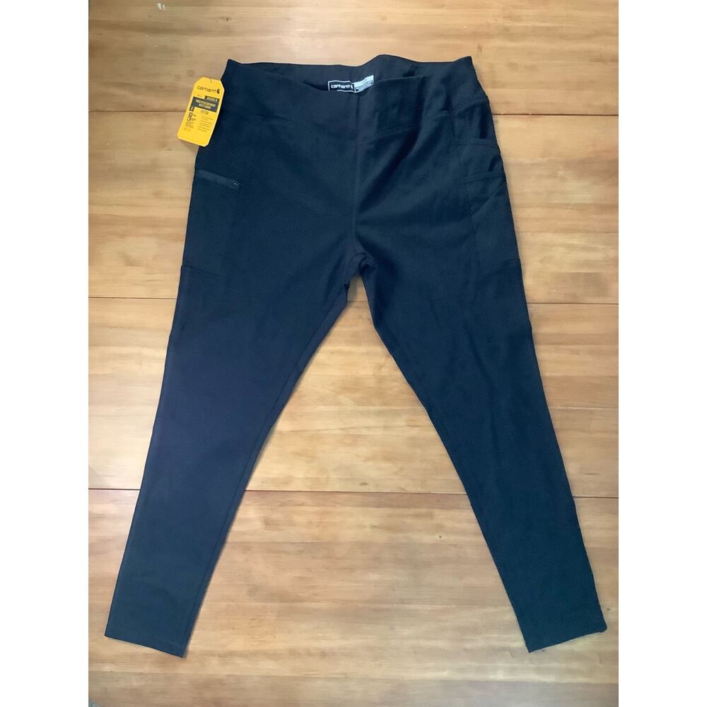 Carhartt Women’s Fitted Lightweight Utility Legging in Black, Size XL (16/18)
